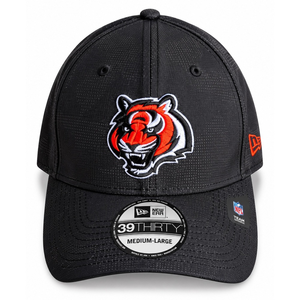 Cincinnati Bengals New Era 39THIRTY Tonal Camo Hat M/L Black NFL Stretch fit New